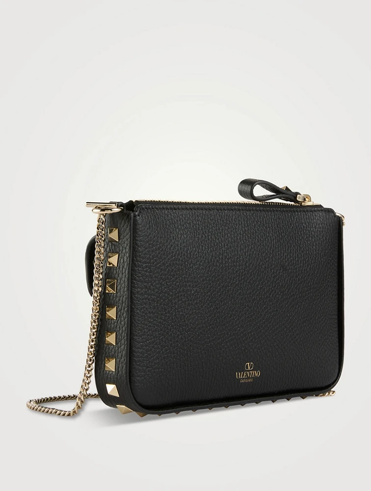 Rockstud Leather Pouch