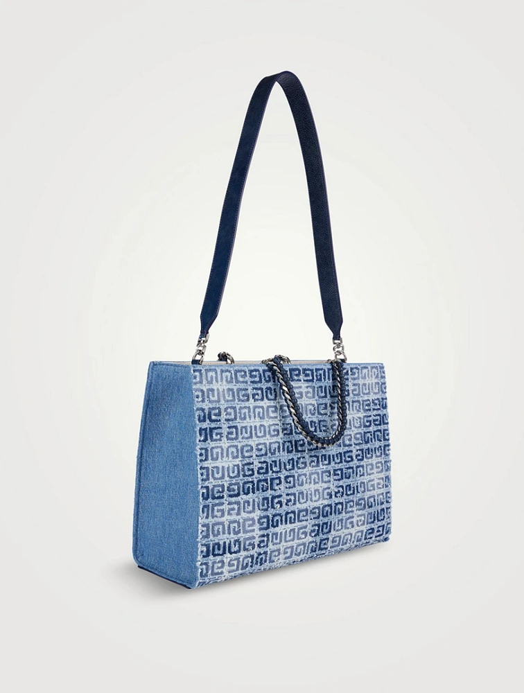 Medium G Tote Denim Bag