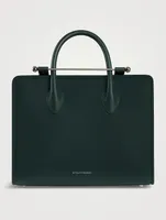 Midi Leather Tote Bag