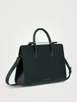 Midi Leather Tote Bag