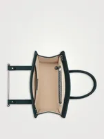 Midi Leather Tote Bag