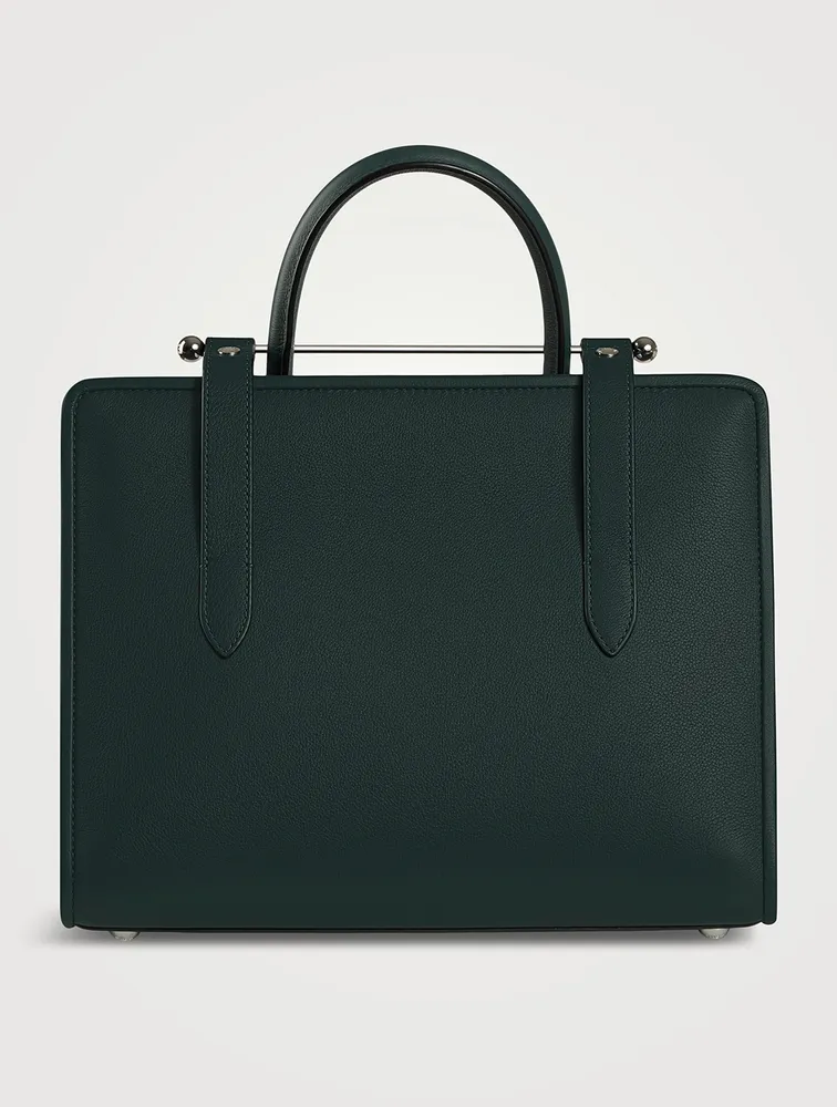 Midi Leather Tote Bag