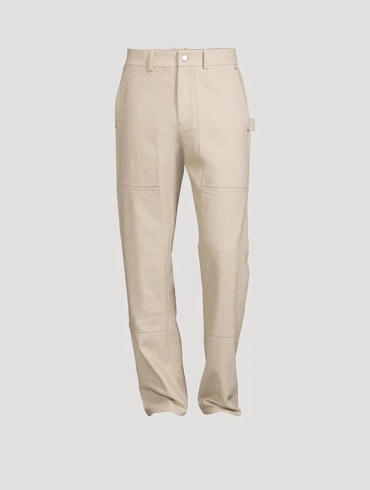 Wool-Blend Carpenter Pants