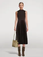 Pleated Midi Dress