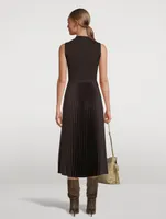 Pleated Midi Dress