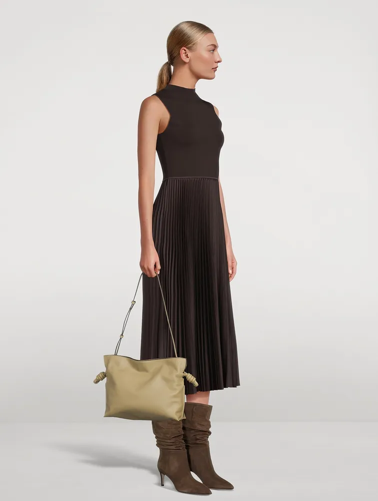 Pleated Midi Dress