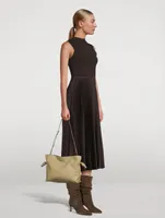 Pleated Midi Dress