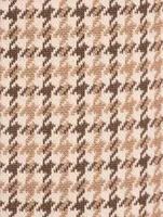 Slim Trousers Houndstooth Print