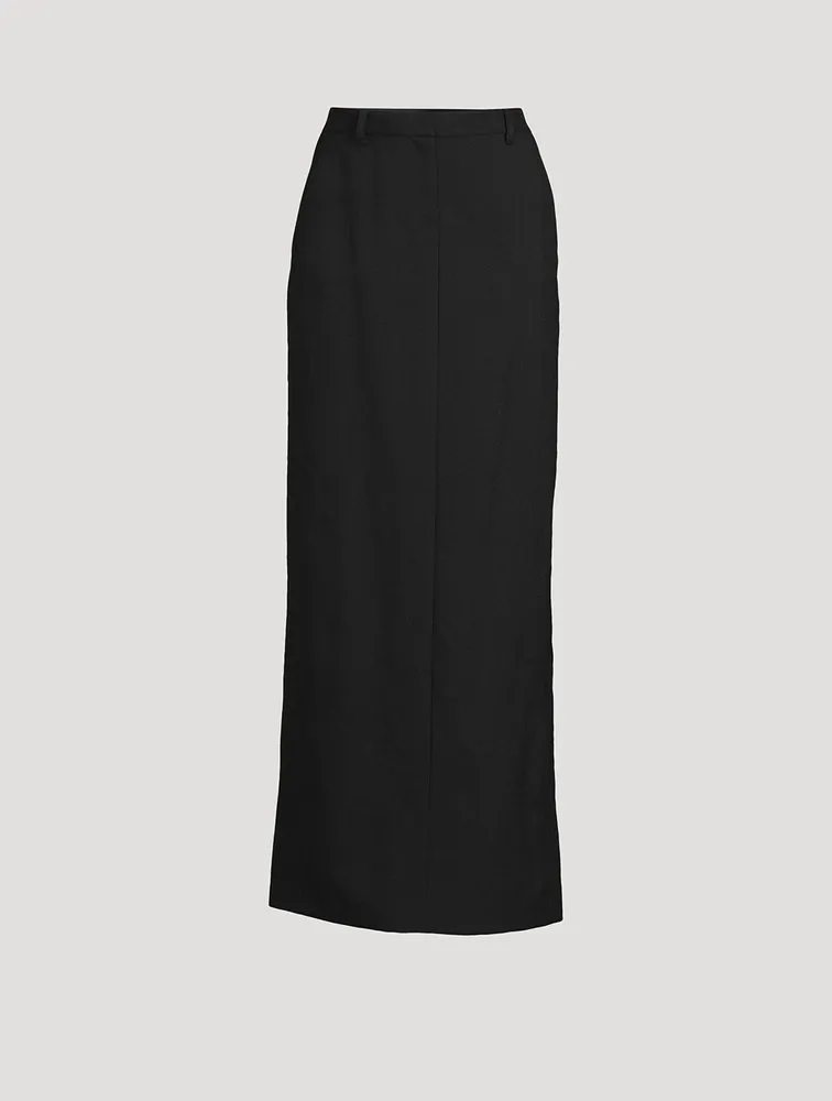 Wool Maxi Skirt