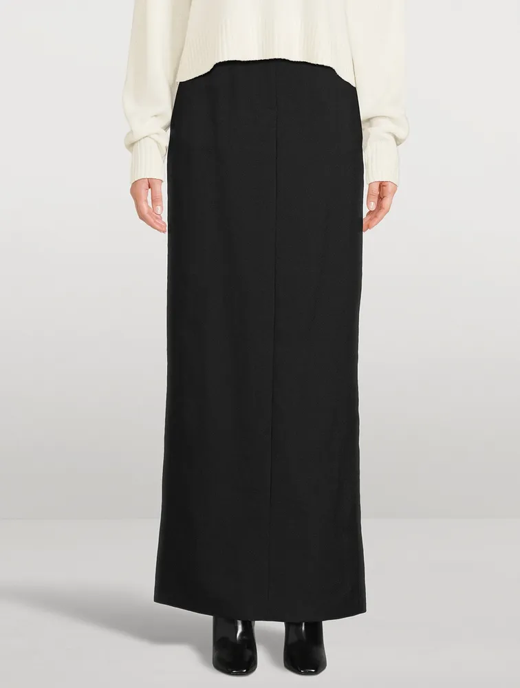 Wool Maxi Skirt