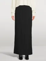 Wool Maxi Skirt