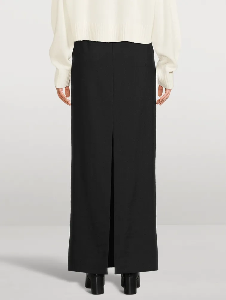 Wool Maxi Skirt