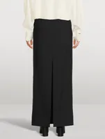 Wool Maxi Skirt