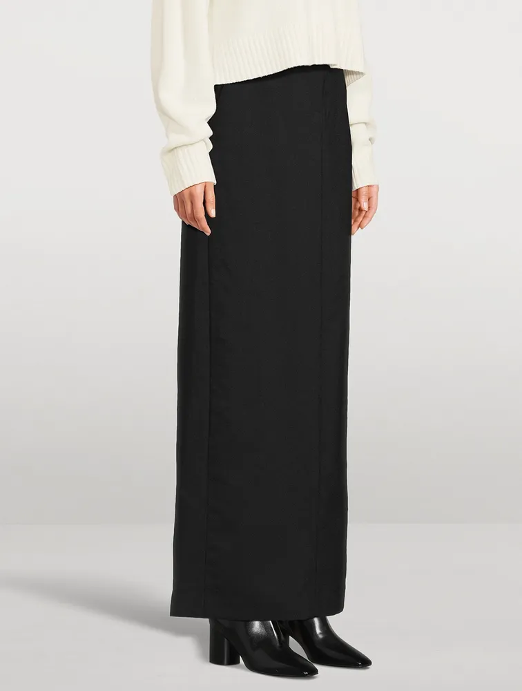 Wool Maxi Skirt