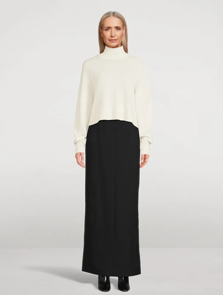 Wool Maxi Skirt