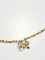 Gold Charm Bracelet With Gems