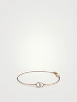 Rose Gold Duo Bracelet With Gems