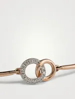 Rose Gold Duo Bracelet With Gems