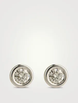 Baby And Kids Gold Stud Earrings With Gems