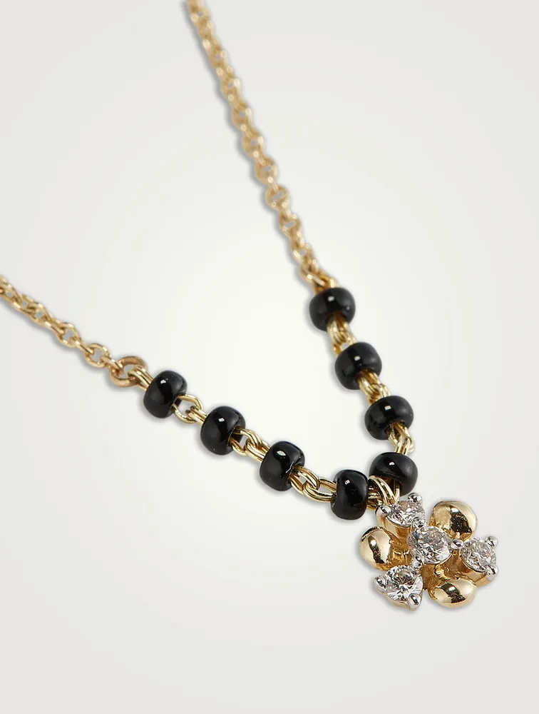 Archa Gold Mangalsutra Necklace With Gems