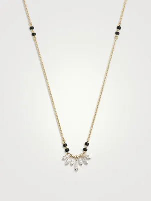 Akshita Gold Mangalsutra Necklace With Gems