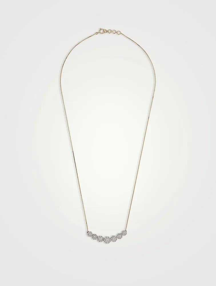 Astute Gold Necklace With Gems