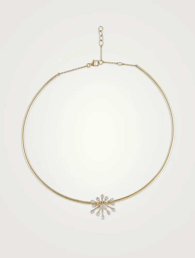 Farida Gold Necklace With Gems