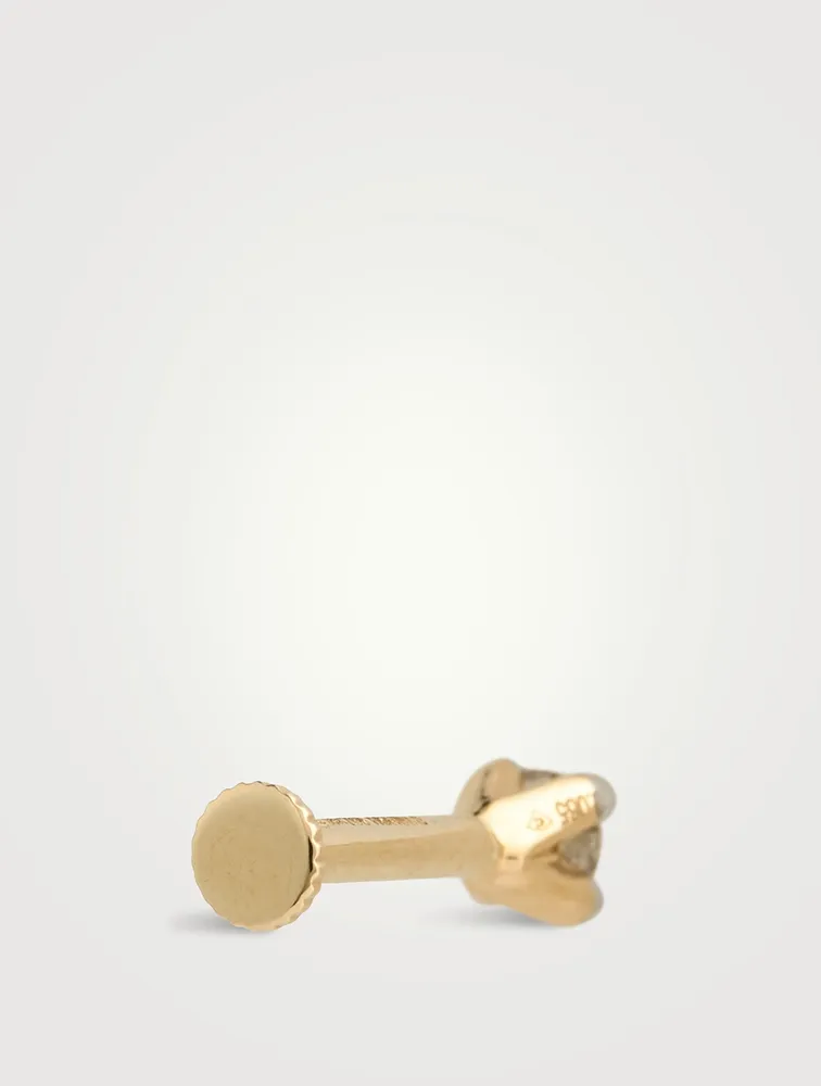 Ira Gold Nose Pin With Gems