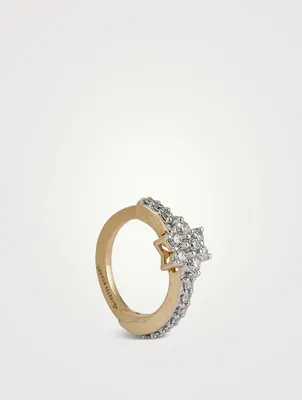 Kalindi Gold Nose Ring With Gems
