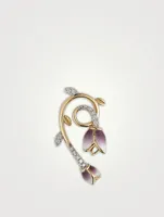 Viste Gold Tulip Charm With Gems