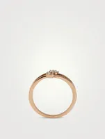 Rose Gold Sasha Shimmer Ring With Gems