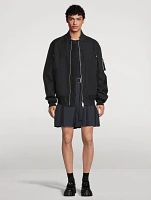 Wool-Blend Suiting Shorts
