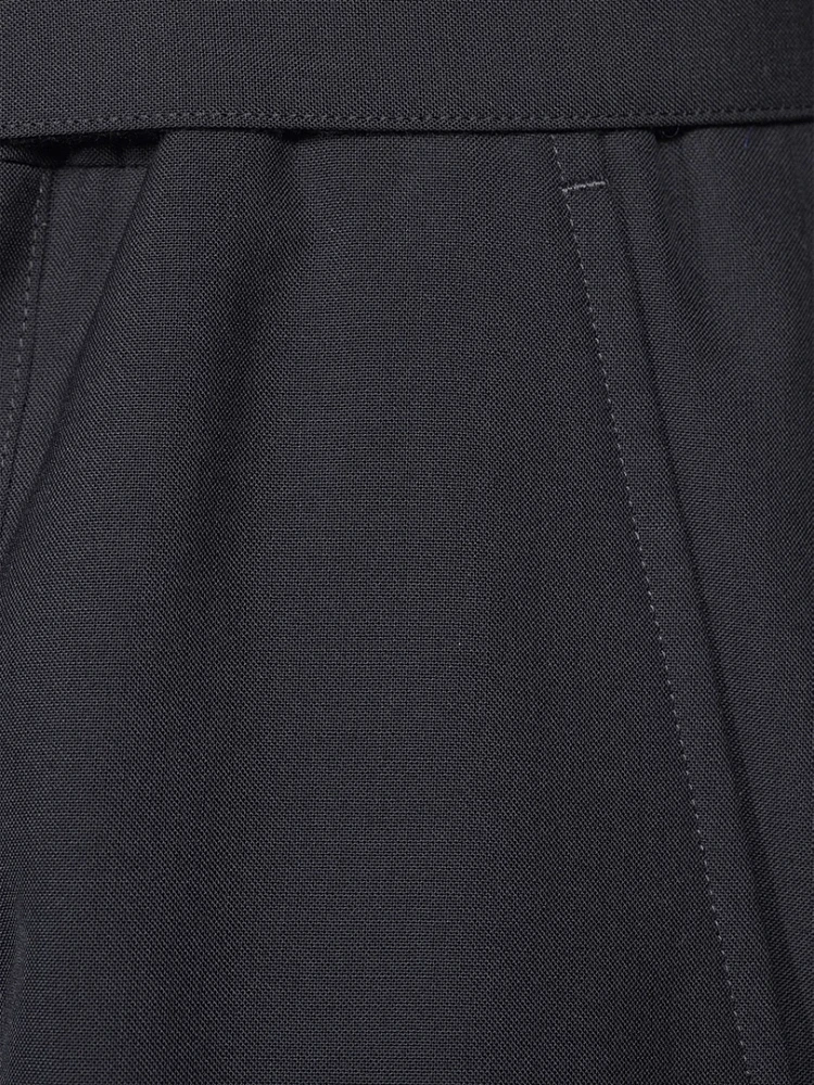 Wool-Blend Suiting Shorts