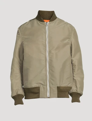 Nylon Twill Reversible Blouson Jacket