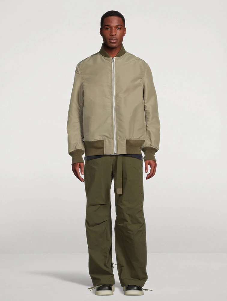 Nylon Twill Reversible Blouson Jacket