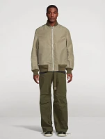 Nylon Twill Reversible Blouson Jacket