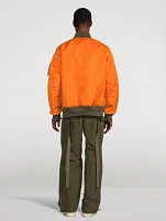 Nylon Twill Reversible Blouson Jacket