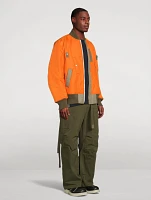 Nylon Twill Reversible Blouson Jacket