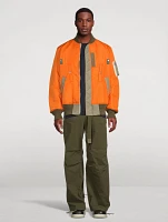 Nylon Twill Reversible Blouson Jacket