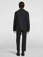 Bonding Jacket Chalk Stripe Print