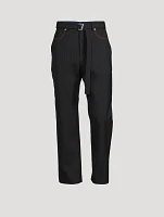 Bonding Pants Chalk Stripe Print