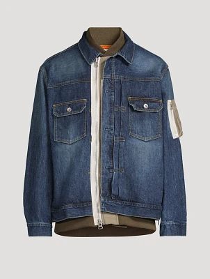 Layered Denim Jacket