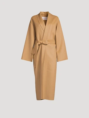 Wool And Cashmere Belted Coat