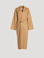 Wool And Cashmere Belted Coat