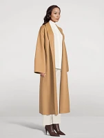 Wool And Cashmere Belted Coat