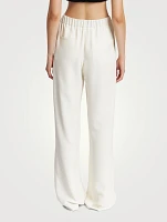 Cady Silk Wide-Leg Pants