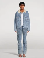 Fleece-Lined Denim Jacket