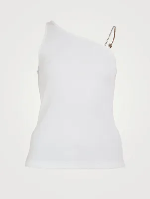 Asymmetric Top With Chain Detail