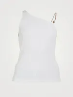 Asymmetric Top With Chain Detail