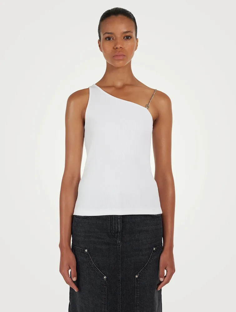 Asymmetric Top With Chain Detail